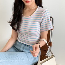[바보사랑] 겟잇미 필레아 봄 반팔 데일리 크롭 티셔츠[겟잇미]