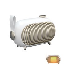 ANKRIC 온풍기 데스크톱 사무실 미니 무음 난방기 1000W, 흰색