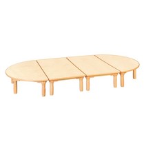 자작합판 안전원목 책상세트-원목다리 어린이집 유치원 유아가구, H1-1영아240