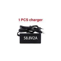 충전식 리튬 배터리 팩 18650 내장 BMS 전기 자전거 외발 스쿠터용 588V 충전기 포함 52V 7000mAh 14S2P, 7.1PCS Charger, 7.1PCS Charger