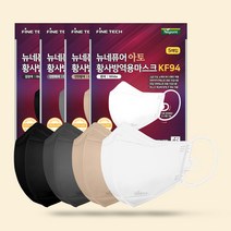 네퓨어 새부리형 마스크 10매 KF94 일회용 컬러 아토2D마스크 국산 끈조절 황사 미세먼지차단, 스틸그레이, 아토KF94 10매입