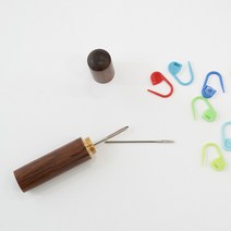 슬로우모먼츠 우드 돗바늘 케이스 - 뜨개 부자재 간편 휴대용 세트, 우드 돗바늘 케이스 간편 세트