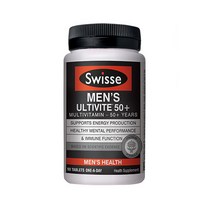 SWISSE 스위스 시니어 남성용 종합 멀티 비타민 미네랄 영양제 비타민제