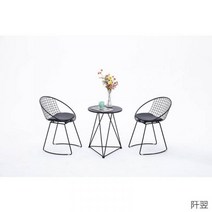 라운드 미니멀 공방 밴스 북유럽 식탁 의자 세트, L