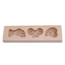 다식판 원목 다식틀 떡도장 명절떡 약과 떡틀 떡문양틀 나무 베이킹 도구 중국 스타일 3d mooncake 금형 밀 식품 ​​케이크 금형, 3개의 구멍