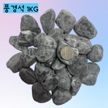 [우야플랜트샵] 희귀 풍경석 자연수석 미술 인테리어 조경 장식용 어항돌 1KG, 2개