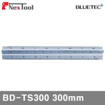 블루텍 삼각 스케일 BD-TS300 300mm (1EA) 측정공구 자 줄자 각도기 철직자 블루텍 공구