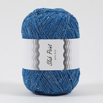 [앵콜스] 슬라브포인트 코튼실 슬라브사 의류 가방실 모자뜨기, (4볼묶음) 819 바다블루