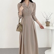 셔츠원피스 상견례옷차림 오픈카라 트렌치 결혼식하객룩 바스락 커플시밀러룩 펀칭 4월하객룩