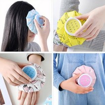 휴대용 얼음팩 머리 어깨 배 손목 대형 냉찜질 주머니, 체크그린