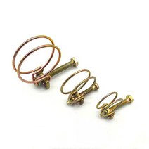 조정 가능 파이프 클램프 더블 와이어 호스 배관 패스너 장비 16 가지 사이즈 개, 10 43-51mm