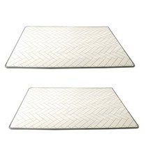 맘앤마음 논슬립 프리미엄 해링본 유아놀이방 매트 2p 화이트