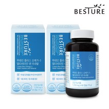 베스처 루테인 필러스 오메가3 멀티비타민 앤 미네랄 60캡슐 (2개월분), 1250mg, 2병