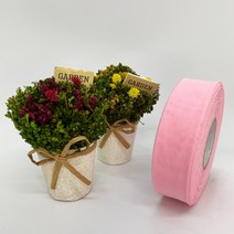 포장 리본 끈 제이제이리본 쉬폰리본25mm 40mm 21컬러 (길이 45M) 공단리본, CF19, 25mm