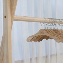 뉴비펫 강아지 우드 옷걸이 10P 애견 옷 관리 보관 수납