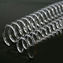 제본용 코일링 코일링제본기 투명색 크리스탈링 투명링 와이어호환-72394EA, 쿠팡 10mm2Kg 약250개