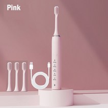 최신 울트라 소닉 전동 칫솔 충전식 성인용 타이머 브러시 세척 가능한 전자 미백 치아, [05] White with 8 Brush
