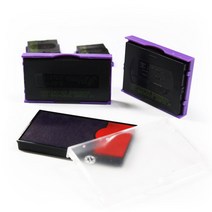 샤이니 자동스탬프 전용 교체용 리필 잉크 패드 R-500번대 O-3000번대 청색 적색 먹색 블루 녹색 무지, R-552D, 2도 무지:잉크없는 패드