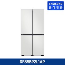 [지펠] [856L] 삼성 비스포크 4도어 글라스 [RF85B91F1AP], 색상:글램 화이트