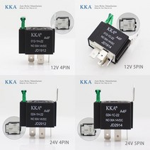 자동차 컨버터 인버터 퓨즈 포함 릴레이 모터 보트 12V 24V 4 핀 5 40A 80A, 16.30A Fuse Relay - 24V 5Pin w, 1개