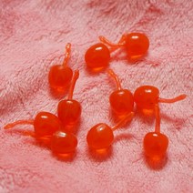 레드앵두 20개 슬라임재료 파츠 도매 반짝이는