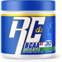 Ronnie Coleman의 BCAA XS 파우더 EAA 포함 분지쇄 아미노산 운동 후 근육 회복 여성 및 남성을 위한 무설탕 수화 음료 녹색 사과 30회분, [06] 트로피컬 펀치