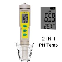 측정기 테스터기 분석기 Professional 4 IN 1 TDS PH EC Temp 미터 PH 테스터 수질 테스트 온도 모니터 펜 산성 기본 측정 도구, 05 Ph TEMP Meter