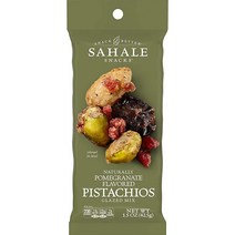 Sahale Snacks 메이플 피칸 글레이즈 믹스 1.5온스 9팩, Pomegranate Pistachios, 1.5 Ounce (Pack of 9)