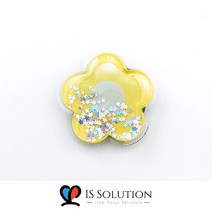 케바케4- 워터볼 트윙클 글리터 그립톡 부착형 그립홀더 핑거톡 핸드폰 거치대 스마트톡 분실파손방지 그립톡 말랑한 핑거톡 (gh020-1-4), 말랑한 글리터 그립톡, 분홍 꽃