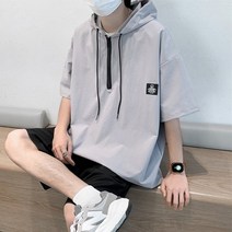 윈드브레이커 아노락 후드 반팔 티셔츠 MD725