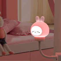 usb 캐릭터 토끼수유등 터치식 야간 침대 아이방 무드등 수면등 취침등 미니조명 램프 고양이 오리 곰, 토끼