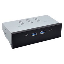 (에서 선박 us) 5.25 인치 데스크탑 PC 전면 패널 도킹 스테이션 VL820 TYPE-C + A(2A2C) USB 3.1 허브 (Sa, 01 Rose Red