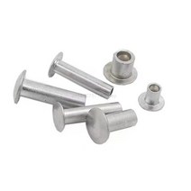 10/50pcs M2 M2.5 M3 M4 M5 M6 GB873 알루미늄 둥근 편평트러스 머리 반 중공 생크 리벳 직경 2-6mm 길이 3, 13 25mm_05 10pcs M5