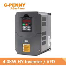 주파수변환기4.0KW HUANYANG 220v / 380v 인버터 CNC 스핀들 모터 속도 제어 가변 주파수 드라이브 0-400H, 02 380v-380v_01 범용