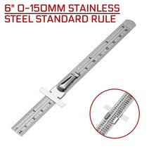마킹게이지 목공용자 경사계 스크라이브 마킹측정 눈금자 선긋기6인용 0-150mm 156, 없음