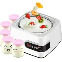 요구르트 요거트 요플레 제조기 메이커 그릭 청국장 발효기 만들기 기계 1.3l 전기 다기능 자동 소형 가정용 수제 낫토 막걸리 5 컵, sku2