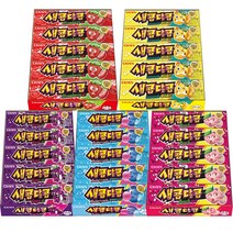 크라운 새콤달콤 29g x 15개 5종 세트(딸기+복숭아+포도+소다+레몬) 각1개씩, 딸기+복숭아+포도+소다+레몬, 1세트