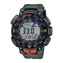 [PRO TREK] 카시오 프로트렉 PRG-240-3DR 트리플센서 터프솔라 회전 베젤 카키 아웃도어 등산시계 USN