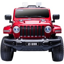 4륜구동 랭글러 레드 jeep 루비콘 전동차 범버카, 상세 페이지 참고, 레드  사륜구동 + 12V7