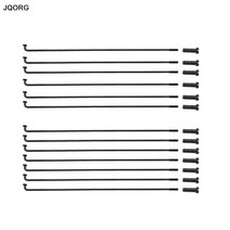 mtb 자전거 휠셋 삼발이 MTB 산악 블랙 컬러 스포크 소재 45 스틸 직경 2.0mm 바늘 j-bend 라운드 바디 라이딩 휠 부품, 길이 279mm