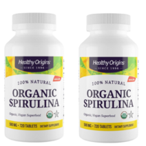 [Healthy Origins] 내추럴 오가닉 스피루리나 500 mg 720 타블렛 2 SET, 1개, 기본