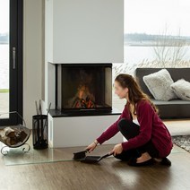 아파트화목난로 가정용 실내 굴뚝 삽 강철 쓰레받기 애쉬 벽난로 청소 40 Cm 도구 화덕, [01] 1pc