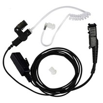 어쿠스틱 에어 튜브 이어피스 헤드셋 Big PTT Mic for Motorola Xir P6600 P6620 XPR3300 XPR3500 MTP3250 DP2000 DEP550 M, 01 black