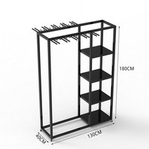 스키 스노우 보드 거치 서핑보드 보드샵 작업장 보수, 블랙휠포함130x40x180CM