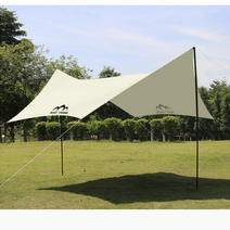 헥사타프 그늘막 캠핑 스크린 차박 나들이 여름휴가, 블랙