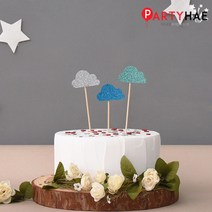 파티해 파티 케이크 토퍼&픽, F11_펠트데코픽(반구름)