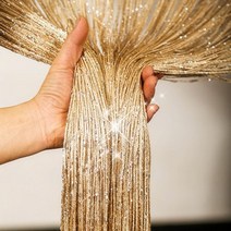 반짝이 문자열 도어 커튼 룸 디바이더 beaded fly screen fringe window panel doorway home living room 웨딩 장식, 샴페인