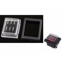 5PCS KCD4 시리즈 선체 스위치 커버 3125MM 방수 및 방진 캡 투명 실리콘 씰 커버. 25