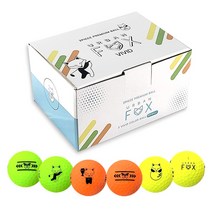 어반폭스 비비드 칼라볼 캐릭터 골프공 24구(박스), 1세트