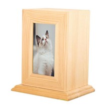 반려동물장례용품 장례식 수의 유골Pet Cremation Wood Urns Memorial For Cat Ashes Funeral With Photo F